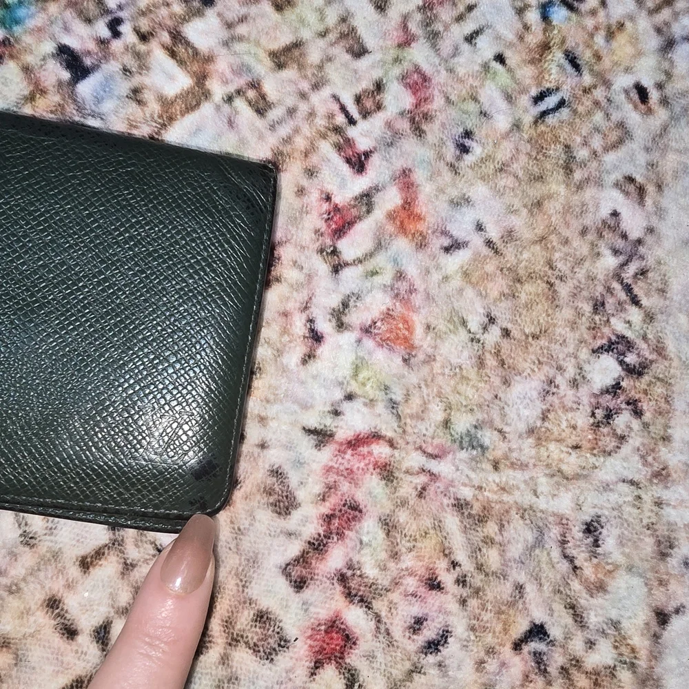 Louis Vuitton Dark Green Leather Wallet